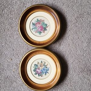 Vintage Framed Cross Stitch 2 pce set